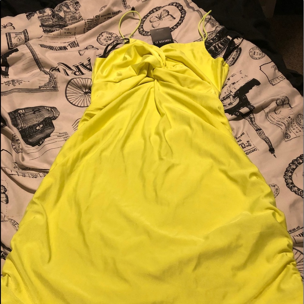 Lime mini dress